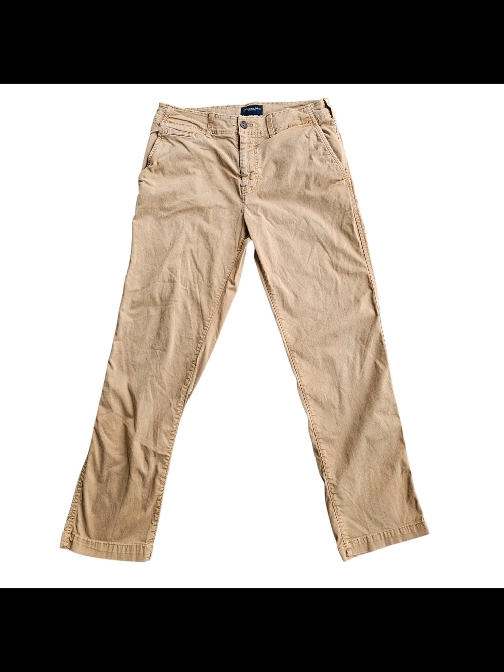 American Eagle Extreme Flex Original Straight Khaki Pants Mens 32 x 32 Beige